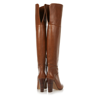 Botas Burgundy de Caña Alta con Punta Afilada - Image 10