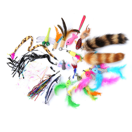 Cabeza de Juguete Pluma para Gatos - Repuesto DIY - Image 5