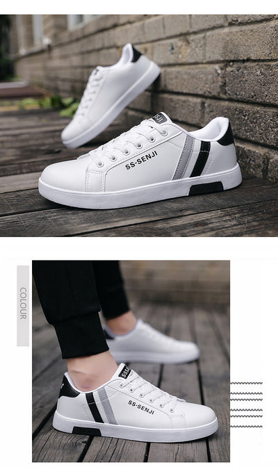 Zapatos Blancos Casuales para Hombre con Suela Plana - Image 24