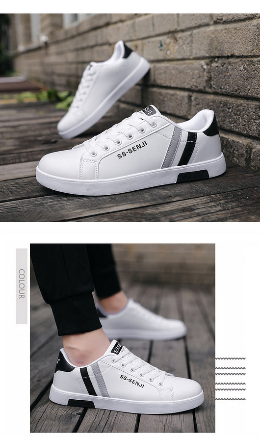 Zapatos Blancos Casuales para Hombre con Suela Plana - Image 24