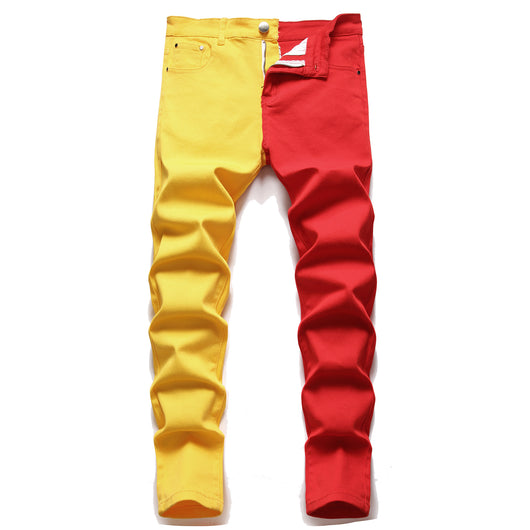 Jeans Slim Fit Elásticos con Costuras Decorativas para Hombre - Image 3