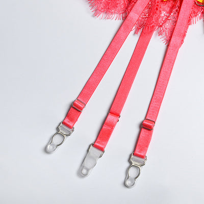 Set de Lencería Calcetines con Malla Calada y Contraste de Colores - Image 22