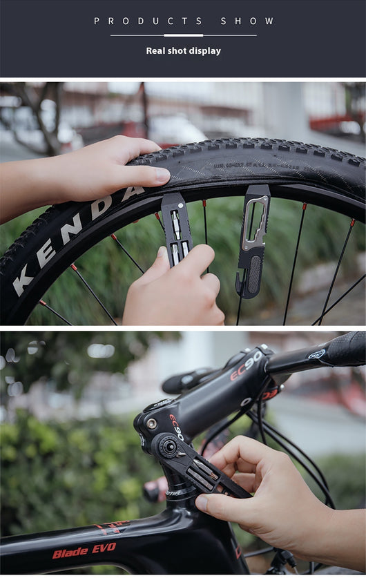 Herramienta Multifuncional de Reparación de Llantas y Bicicleta con Palanca Desmontadora - Image 17