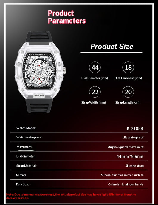 Reloj Transparente para Hombre Impermeable - Diseño Moderno y Elegante - Image 22