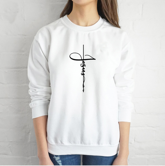 Suéter Estampado Faith Cross - Diseño Urbano Otoño Invierno Unisex - Image 8