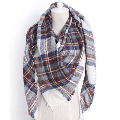 Bufanda Larga con Triángulos para Mujer - Chal Otoño Invierno - Image 16
