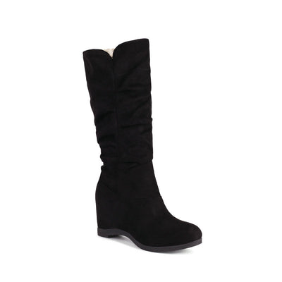 Botas Plataforma de Ante para Mujer - Estilo Alto y Versátil - Image 6