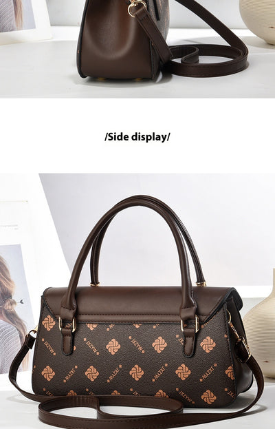 Bolso de Mano Vintage con Estampado de Letras - Bolsa Casual Crossbody para Mujer - Image 23