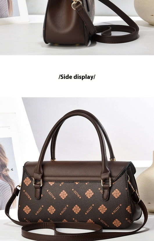 Bolso de Mano Vintage con Estampado de Letras - Bolsa Casual Crossbody para Mujer - Image 23