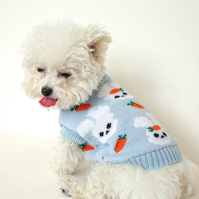 Suéter Tejido Hueco con Moño para Perros y Gatos - Image 10
