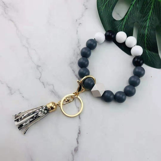 Pulsera Llavero Personalizado con Cuentas de Moda - Image 2