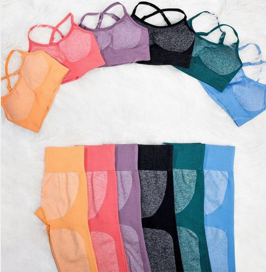 Conjunto de Yoga Cintura Alta con Elástico Deportivo - Image 7