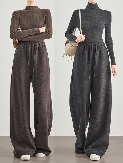 Pantalones de Jogger en Tweed Estampado - Mezcla de Lana Confortable - Image 2