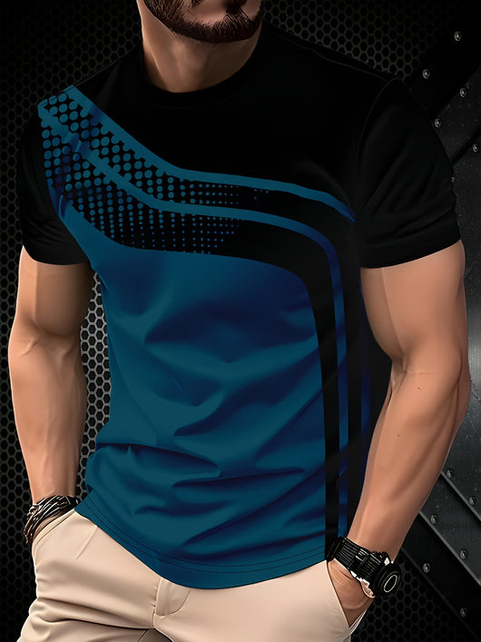 Camiseta Manga Corta Casual Ejecutiva con Impresión 3D Digital - Image 14