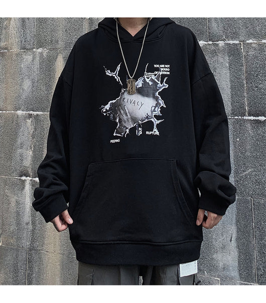 Sudadera con capucha de algodón suave y relajada - Image 11