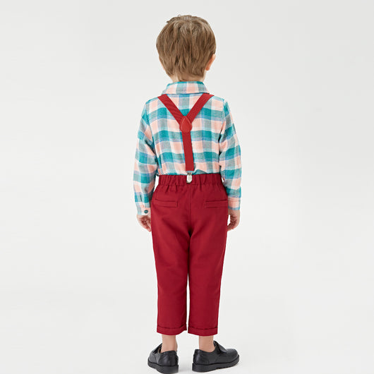 Babero Infantil Cuadrille Bicolor con Cierre Ajustable - Image 14