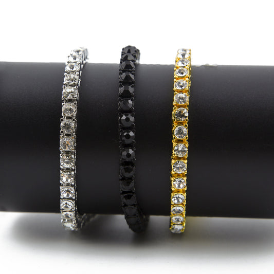 Pulsera Iced Out Dorada para Hombre - Joyería Hip Hop Urbana