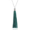 Colorful ethnic Estilo necklace Plateado Azul Verde