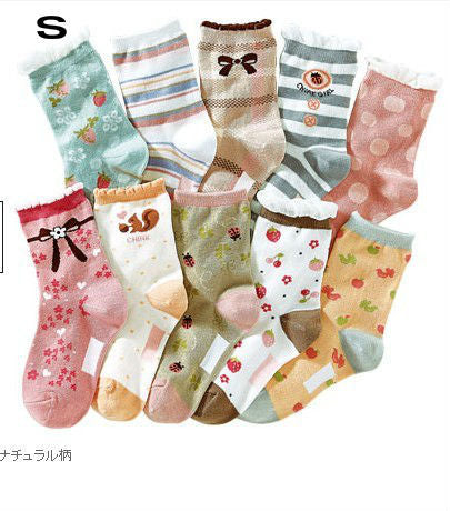 Pack 10 Calcetines Deportivos Niña Absorbentes de Algodón