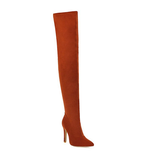 Botas Altas Vintage con Tacón Fino y Punta Aguda - Image 4