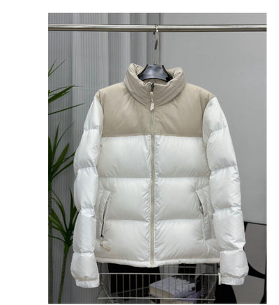 Abrigo Acolchado de Cuello Alto con Contraste - Unisex - Image 12