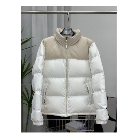 Abrigo Acolchado de Cuello Alto con Contraste - Unisex - Image 12