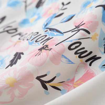 Blusa de Seda para Mujer con Estampado Mariposa - Satén Pesado - Image 4