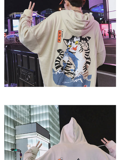Sudadera con Capucha Hip Hop Estilo Harajuku - Image 3