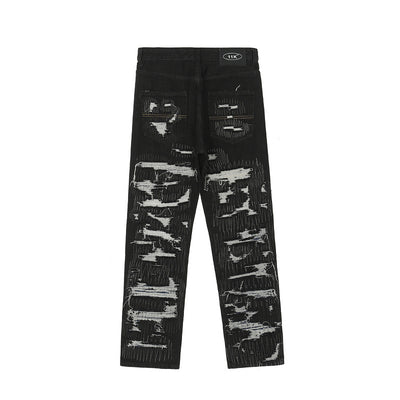 Jeans Rectos Rotos con Estilo Casual - Image 4