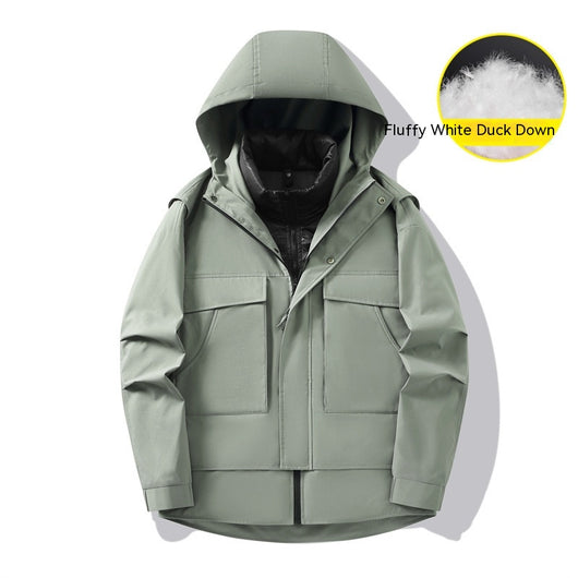 Chaqueta Cortaviento de Trabajo 3 en 1 Desmontable para Exterior - Image 10