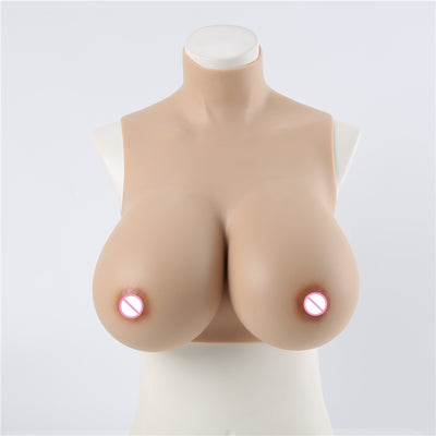 Prótesis de Seno de Silicona con Cuello Alto Relleno para Transformismo - Image 2