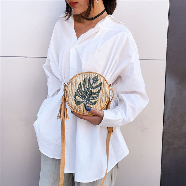 Bolsa Bordada con Piña para Mujer - New Leaf
