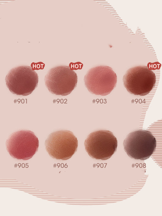 Labial Retro Otoño Invierno Terciopelo Suave Caramelo Castaño - Image 11