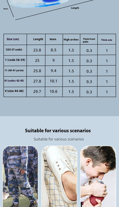 Plantillas Deportivas de Gel con Absorción de Impacto - Image 9