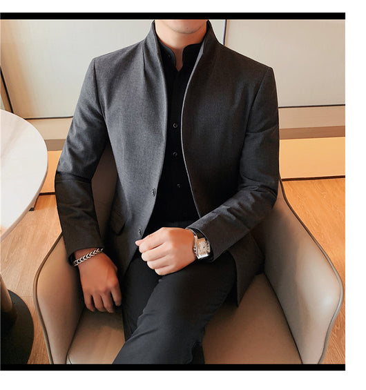 Blazer Slim Fit Ruoshuai para Hombre - Chaqueta Casual de Otoño - Image 43