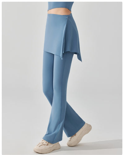 Pantalón Deportivo Dos Piezas Desmontable Cintura Alta y Falda Capri Efecto Nude - Image 10