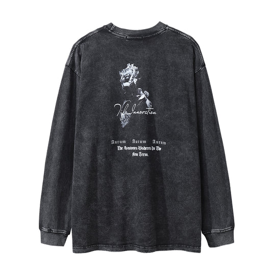 Playera Estampada con Flores de Rosa para Hombre - Image 2
