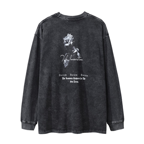 Playera Estampada con Flores de Rosa para Hombre