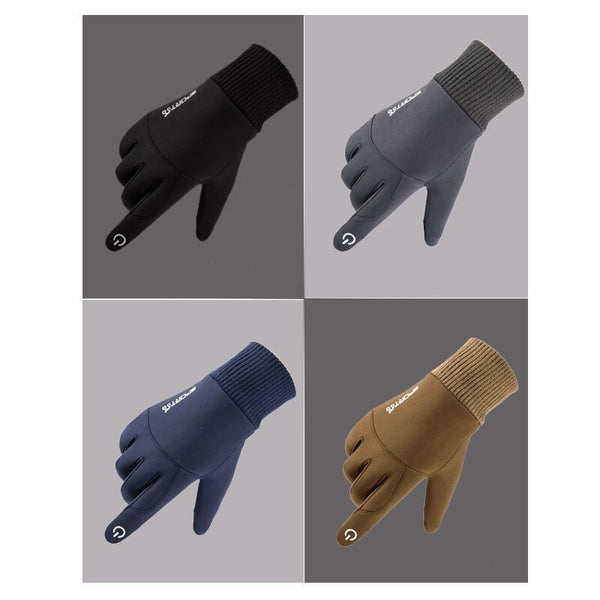 Guantes Invierno Táctiles Impermeables para Ciclismo Entrenamiento Escalada Outdoor