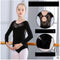 Vestido de Danza Manga Larga en Algodón Negro para Niñas
