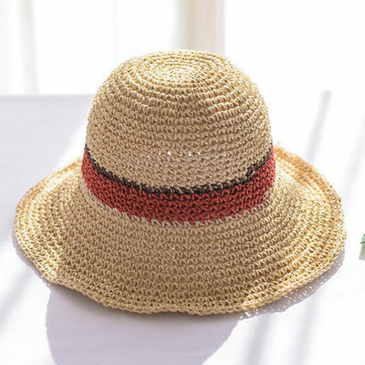 Sombrero de Paja Plegable para Mujer - Versátil y Hecho a Mano - Image 5
