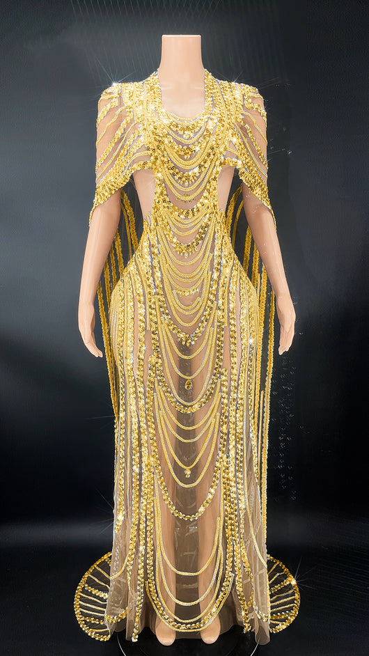 Vestido de Noche Elegante con Lentejuelas Brillantes - Image 12
