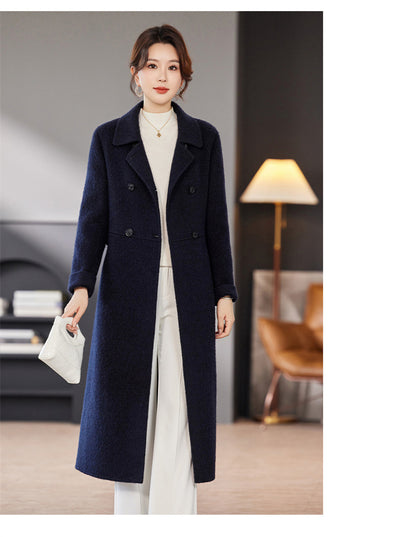 Abrigo Largo de Cashmira Doble Botonadura - Elegancia Premium - Image 13