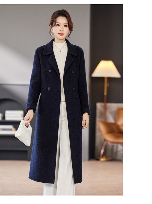 Abrigo Largo de Cashmira Doble Botonadura - Elegancia Premium - Image 13