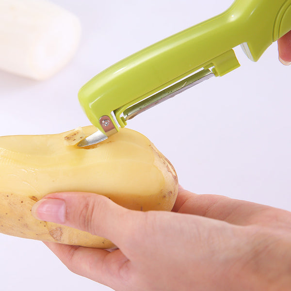 Pelador Eléctrico Multifuncional de Acero Inoxidable para Frutas y Patatas