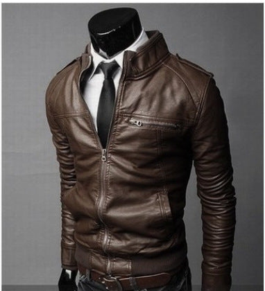 Chaqueta de Cuero Premium para Hombre - Otoño e Invierno - Image 6