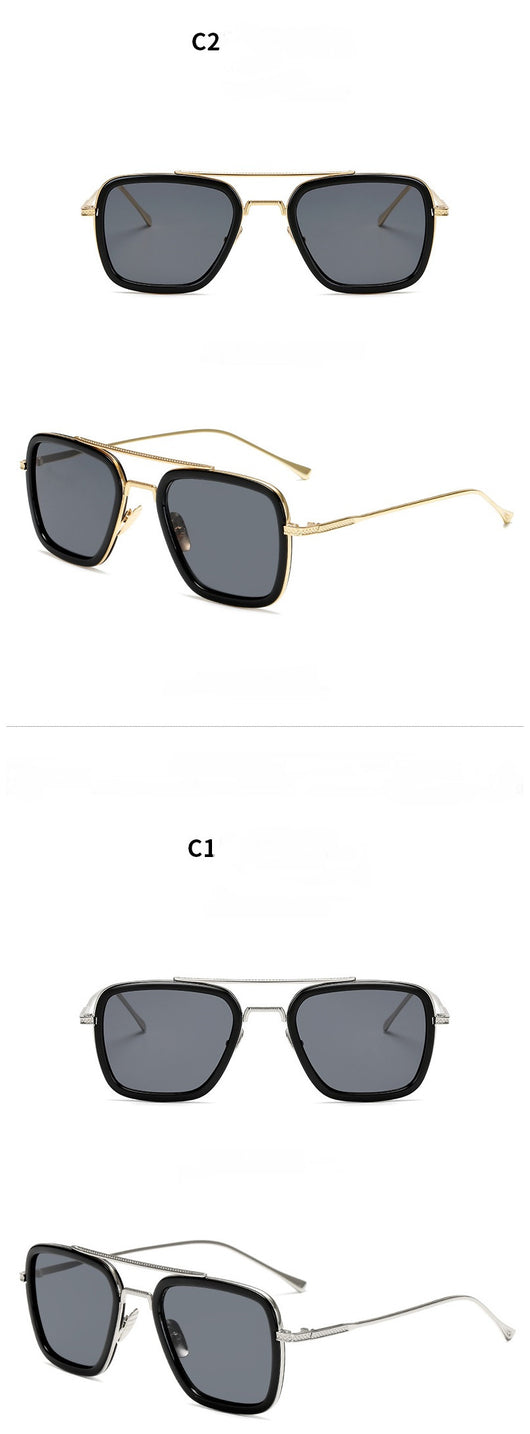 Gafas de Sol Cuadradas Metal para Hombre - Estilo Moderno Iron - Image 11