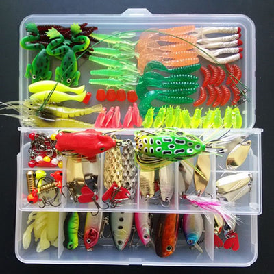 Anzuelos Artificiales de Rana y Minnow con Lentejuelas - Cebo Suave para Agua Dulce y Salada