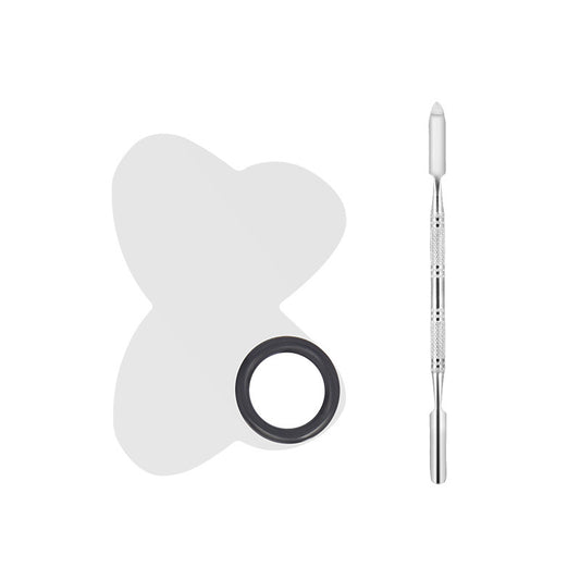 Paleta de Manicura Profesional en Acero Inoxidable con Herramientas de Precisión