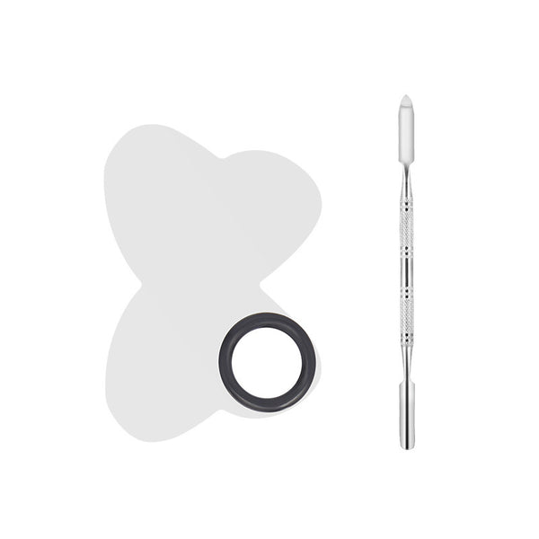 Paleta de Manicura Profesional en Acero Inoxidable con Herramientas de Precisión